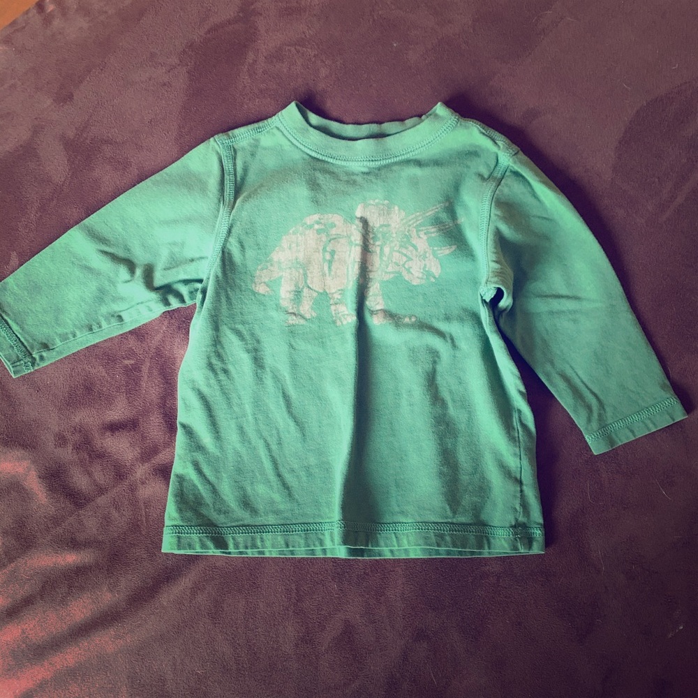 Long sleeve Baby Gap Stegosaurus shirt size 2